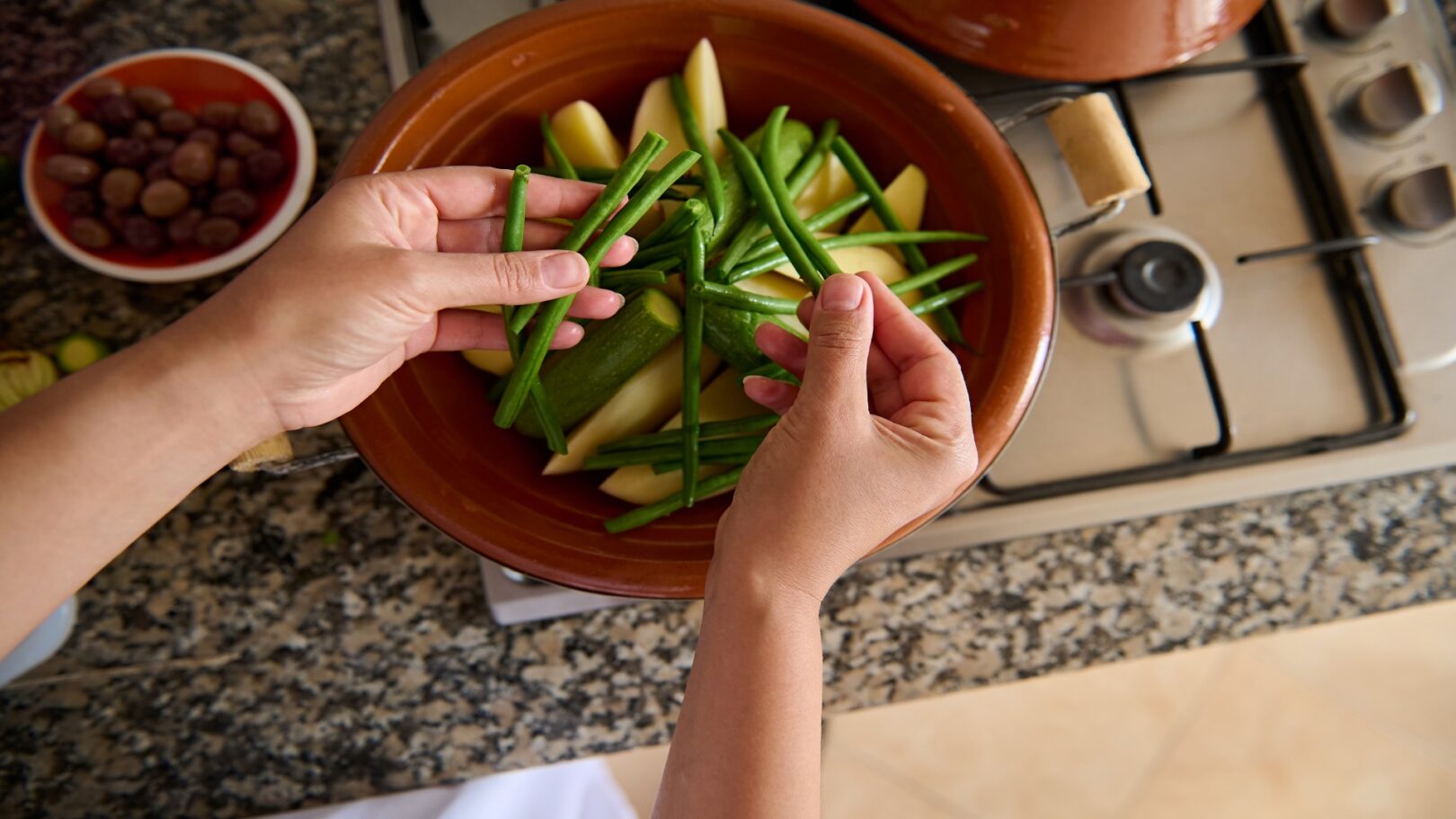 Tajine de haricots verts