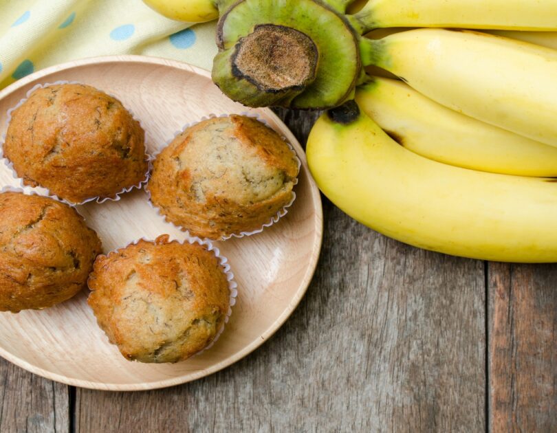 Muffins moelleux à la banane pour bébé sans sucre