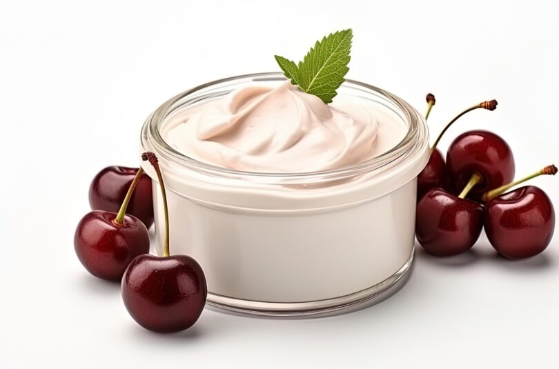 Flan cerise et fleur d’oranger au lait infantile