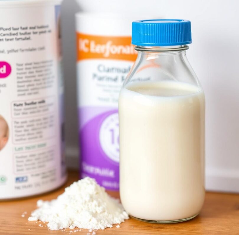 lait infantile poudre vs liquide Quelles différences entre le lait infantile en poudre et en bouteille pour bébé ?